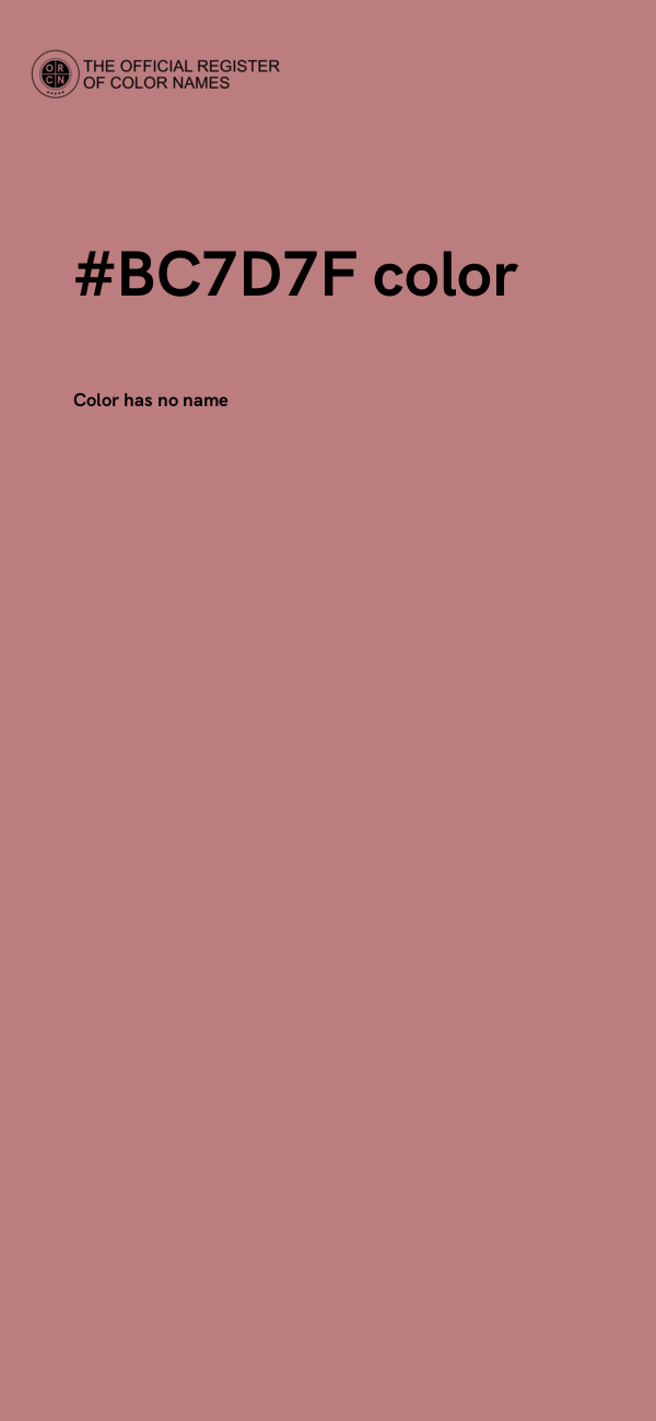 #BC7D7F color image