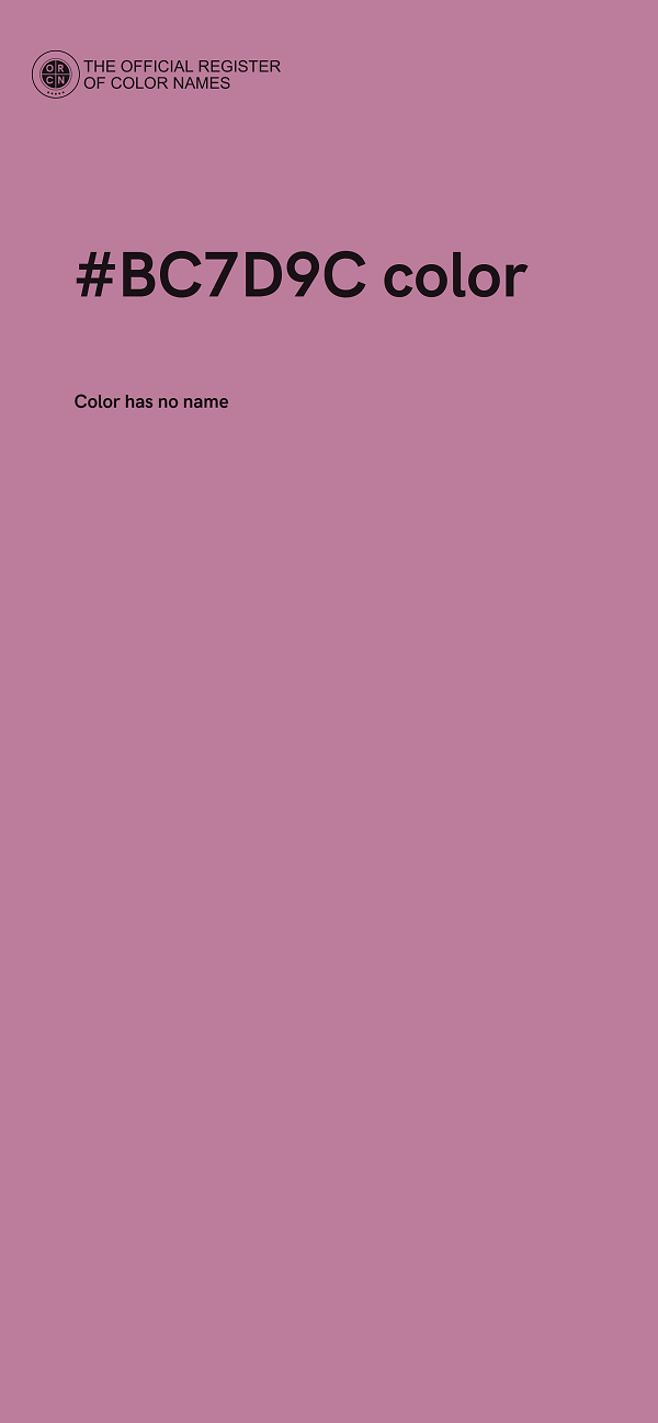 #BC7D9C color image