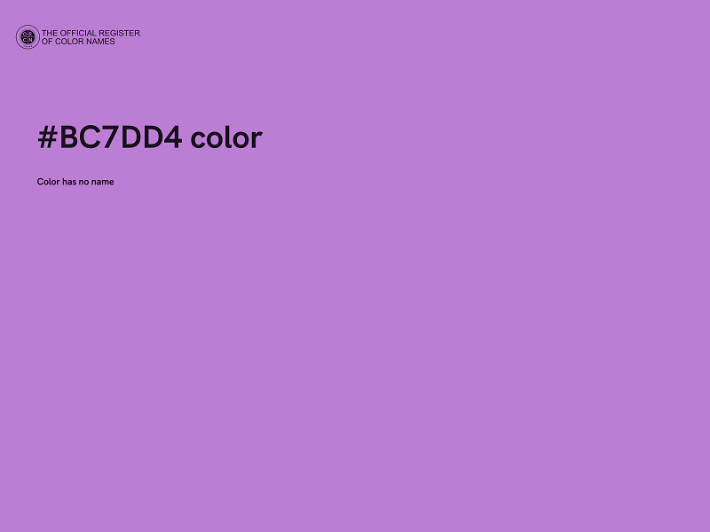 #BC7DD4 color image