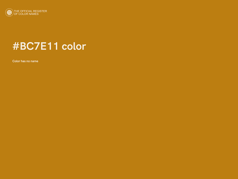 #BC7E11 color image