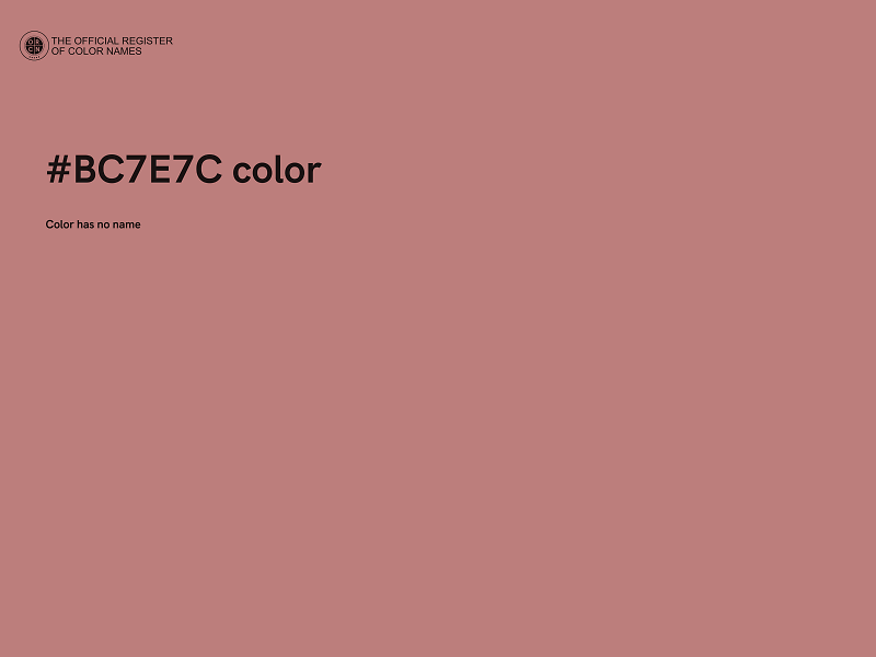 #BC7E7C color image