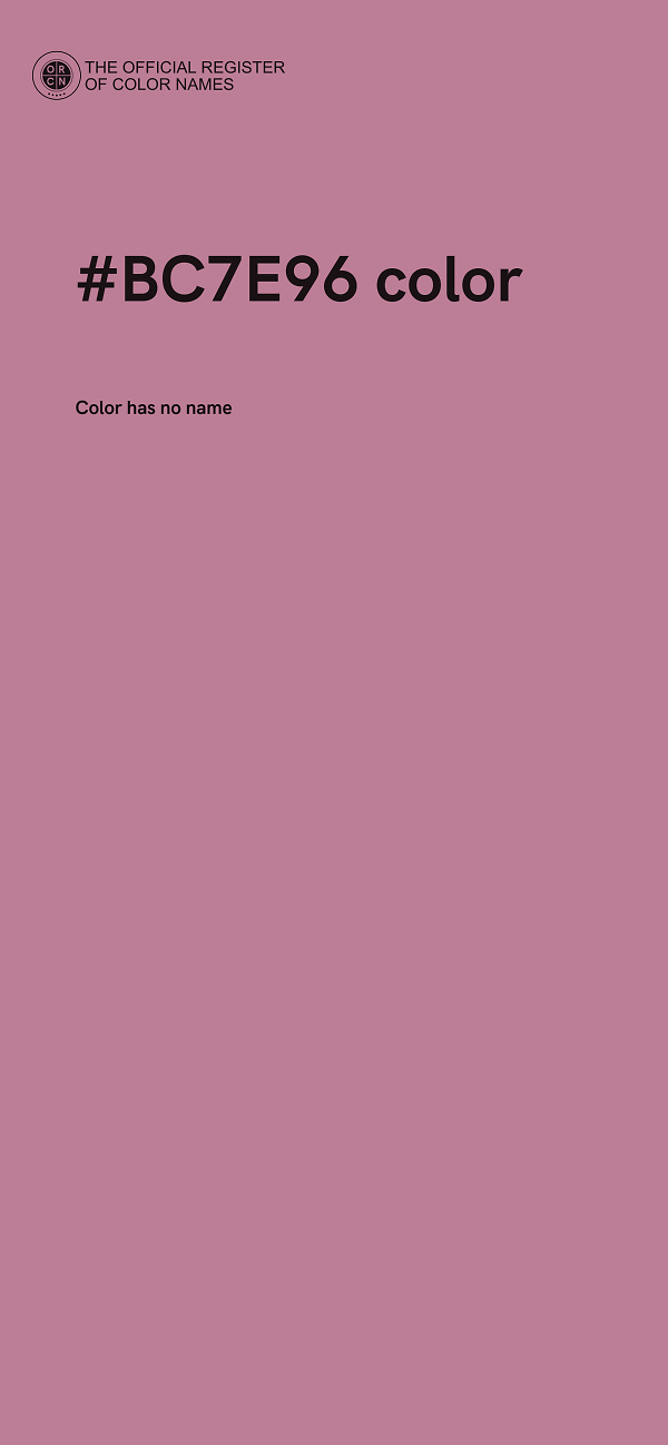 #BC7E96 color image