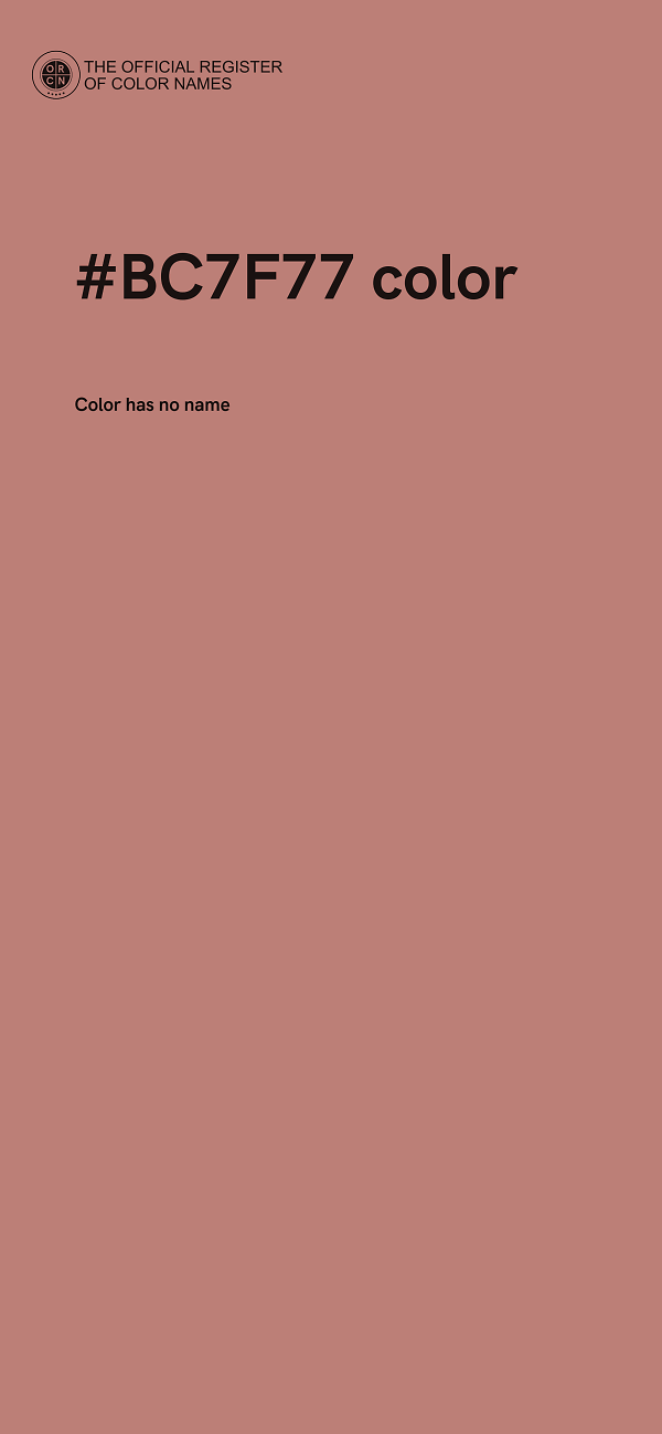 #BC7F77 color image