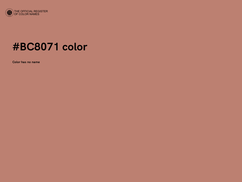 #BC8071 color image