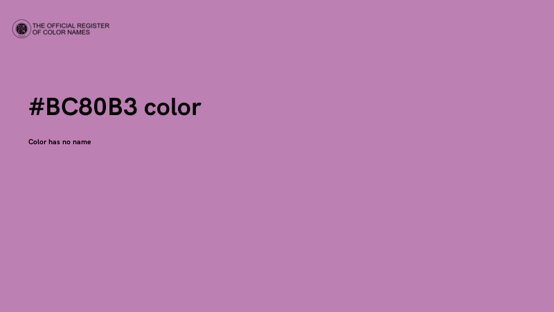 #BC80B3 color image