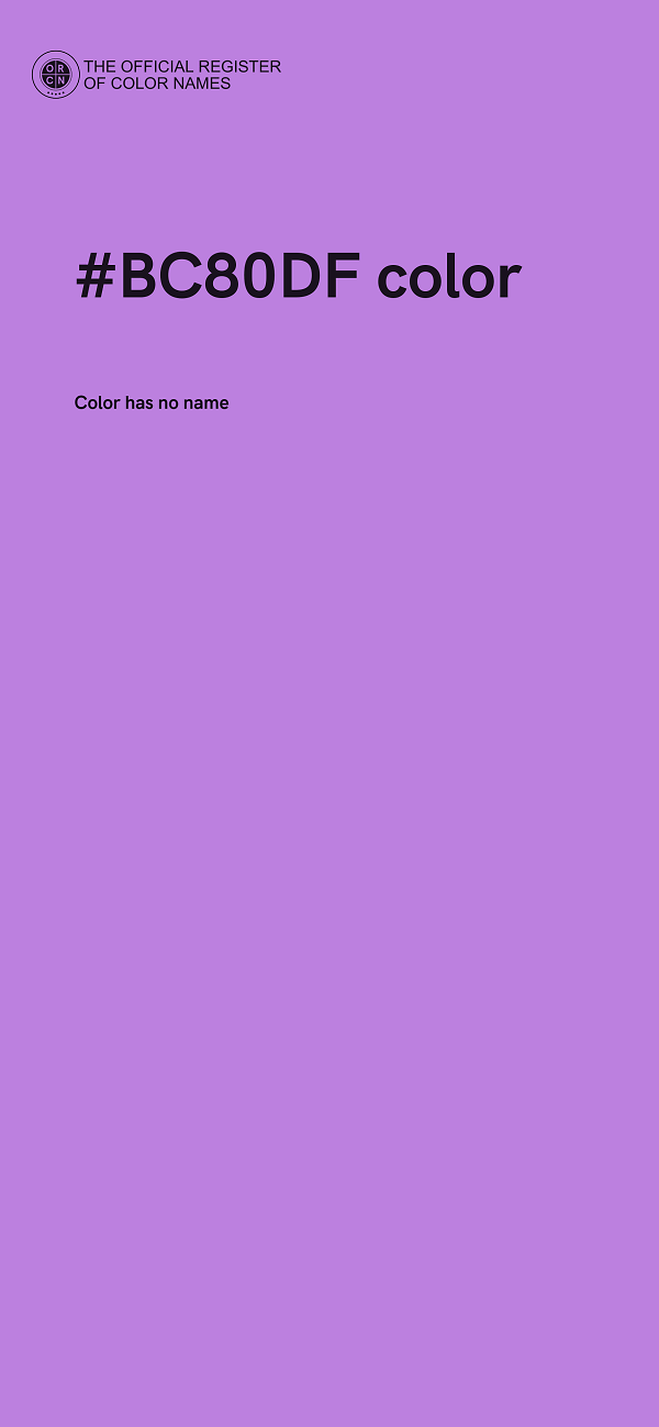 #BC80DF color image