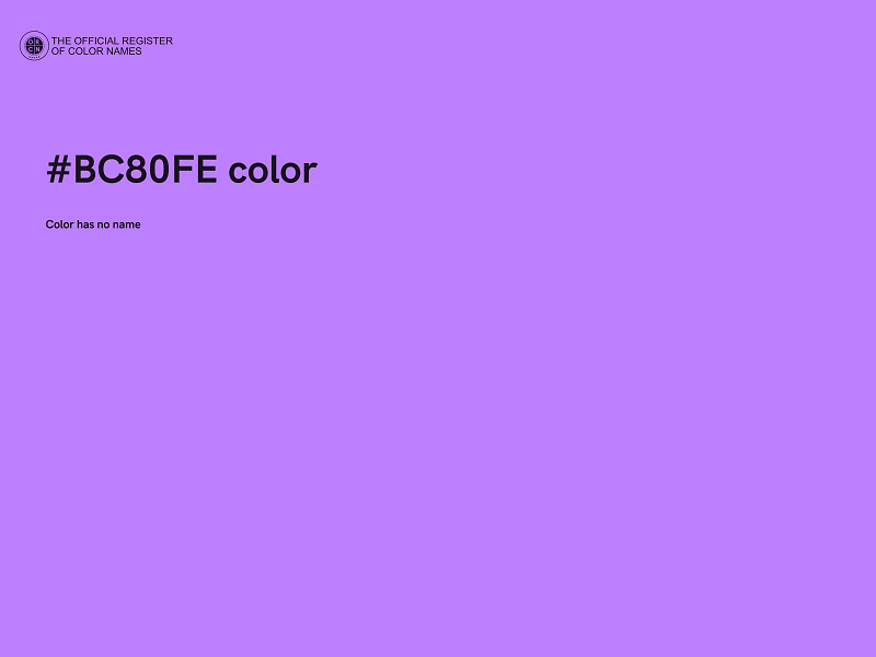 #BC80FE color image