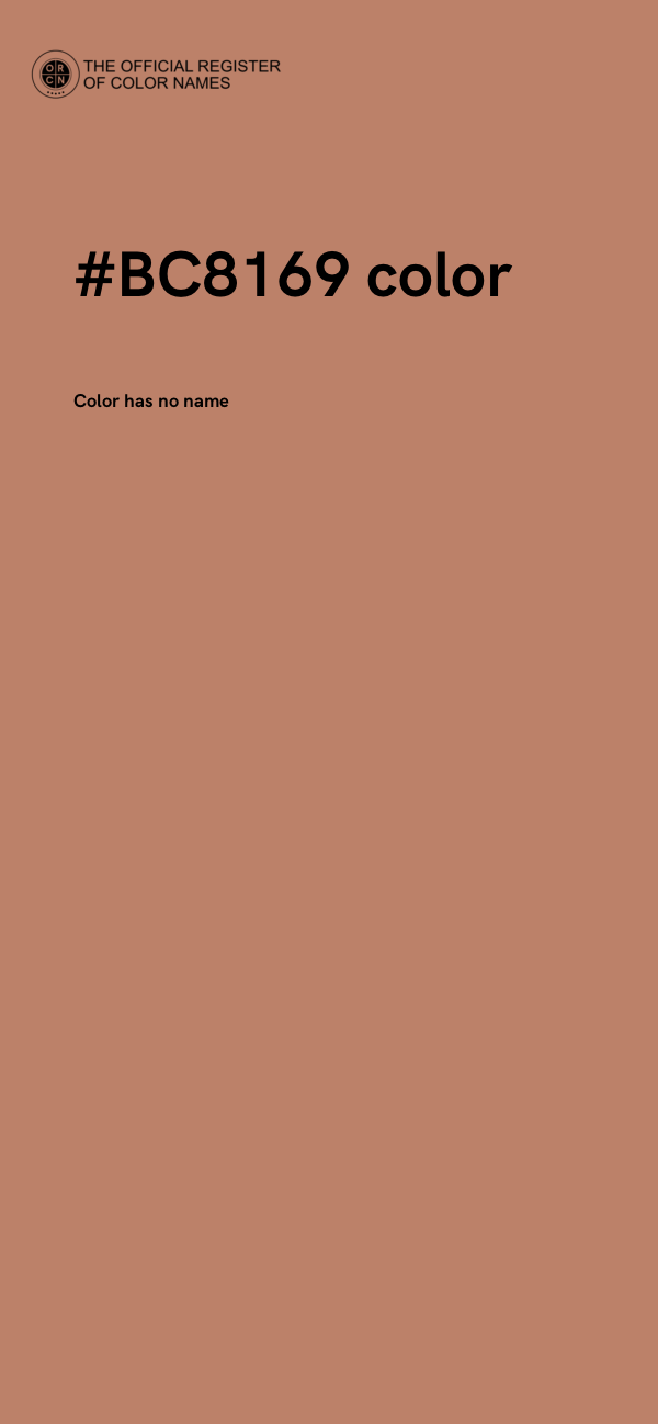 #BC8169 color image