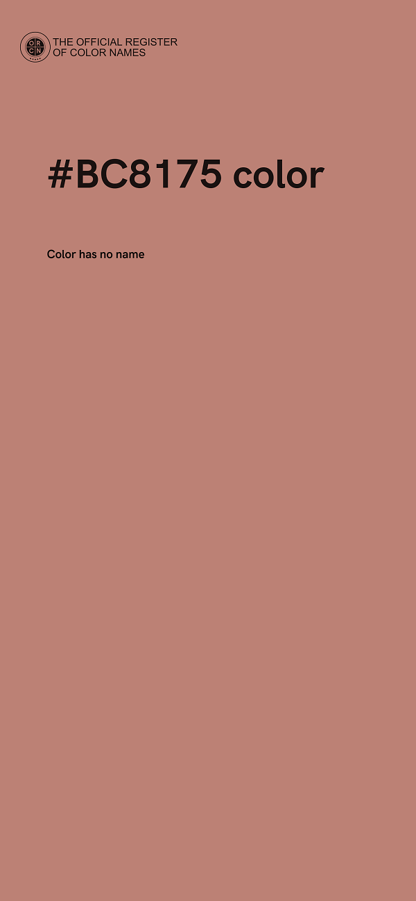 #BC8175 color image