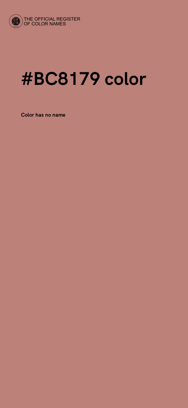 #BC8179 color image