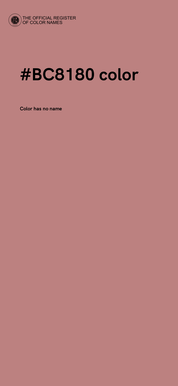 #BC8180 color image