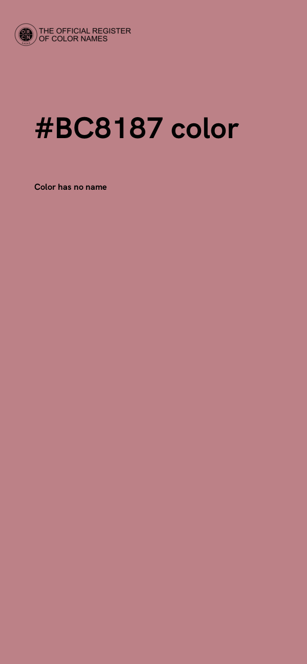 #BC8187 color image