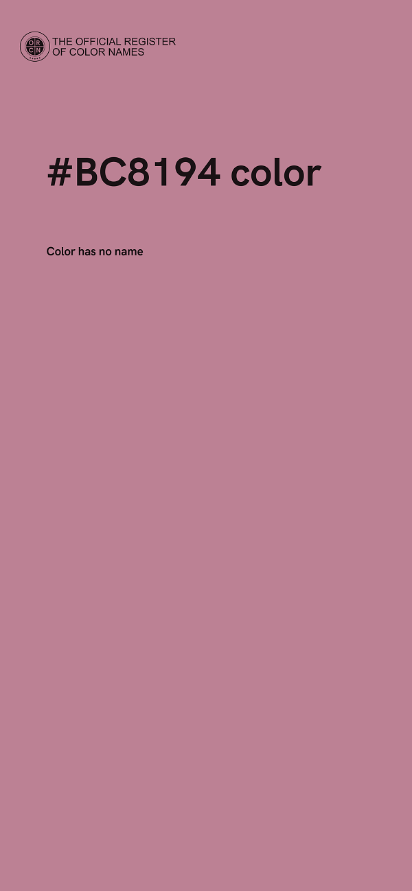 #BC8194 color image