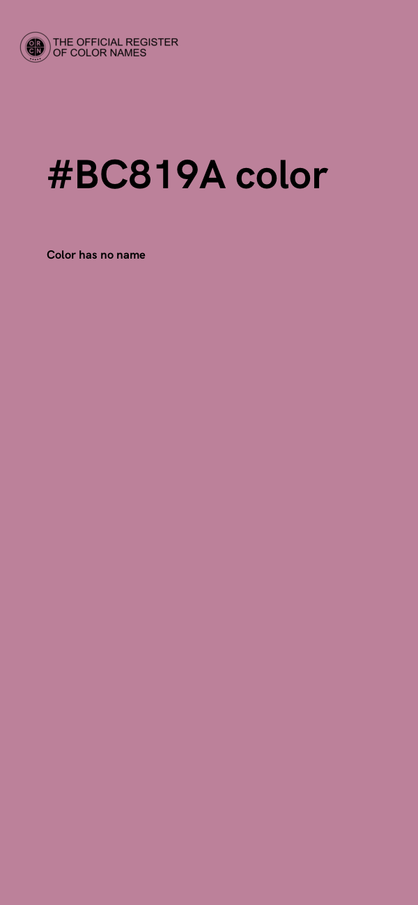 #BC819A color image