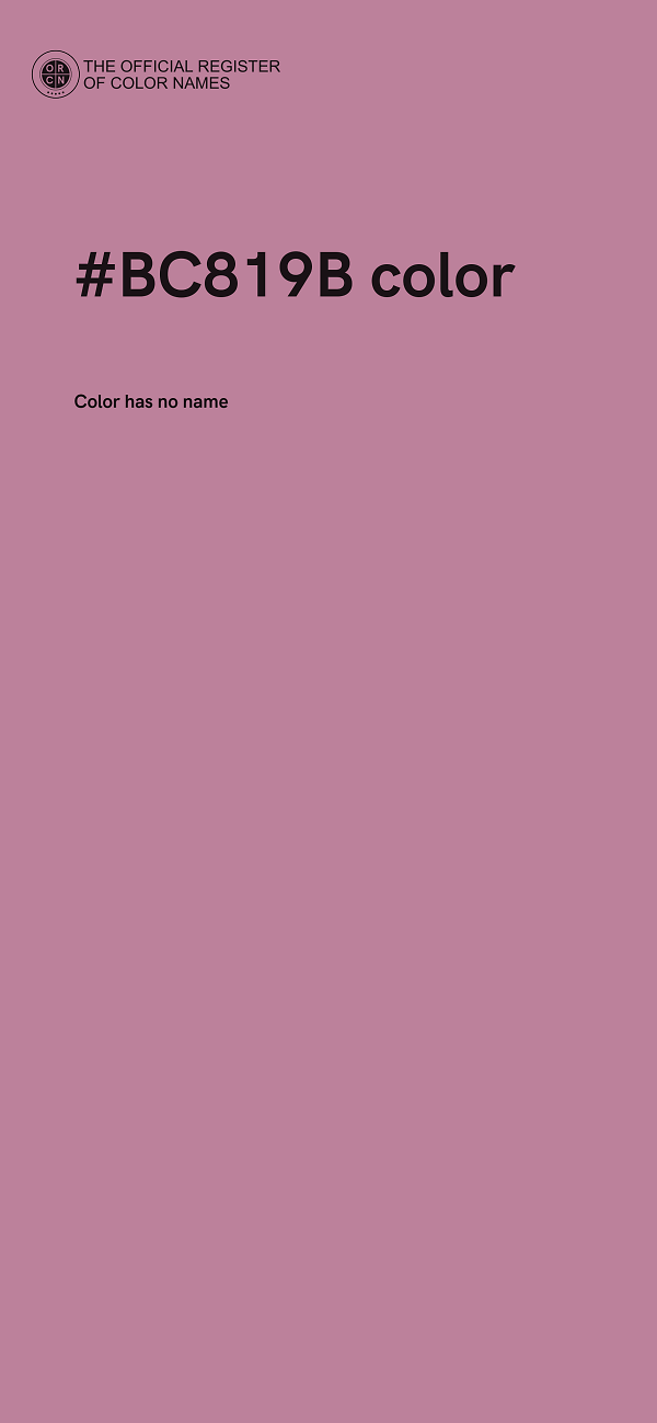 #BC819B color image