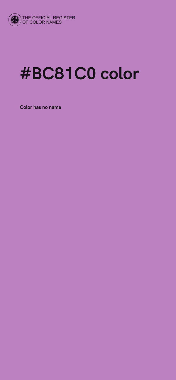 #BC81C0 color image