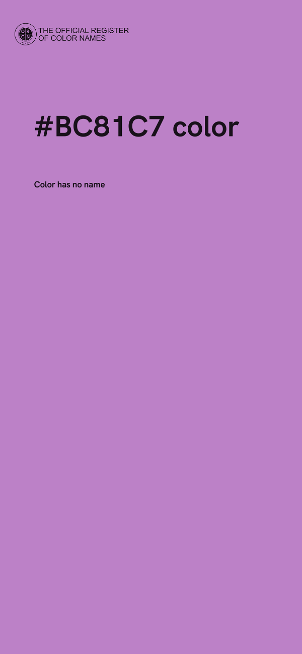 #BC81C7 color image