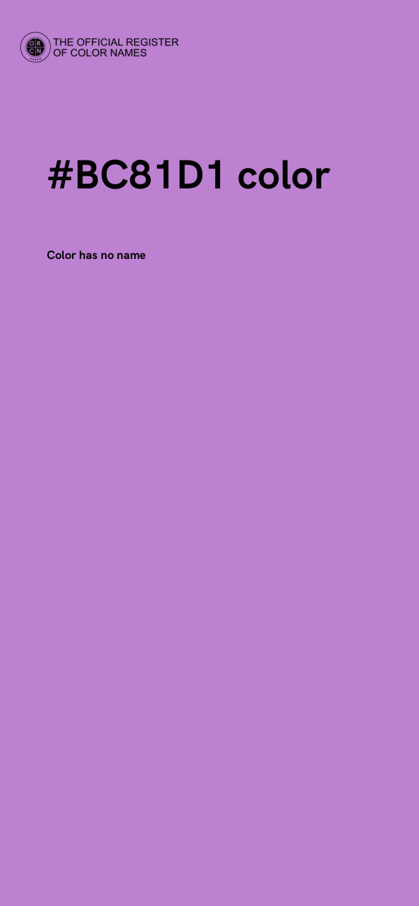 #BC81D1 color image