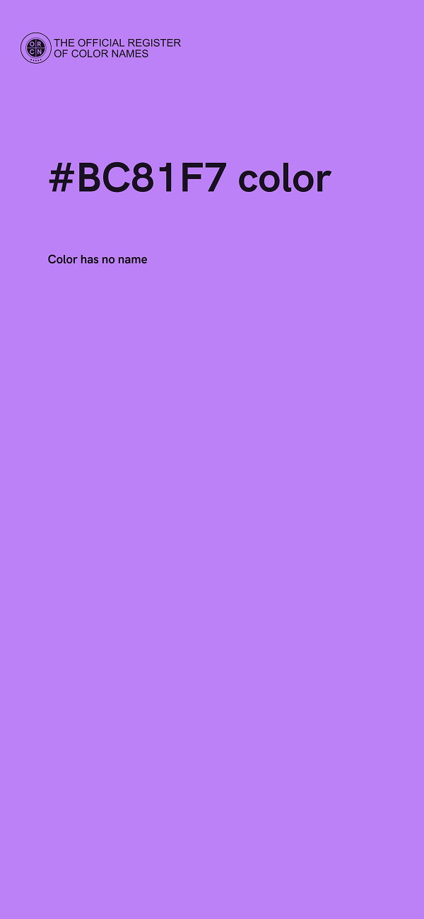#BC81F7 color image