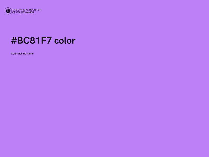 #BC81F7 color image