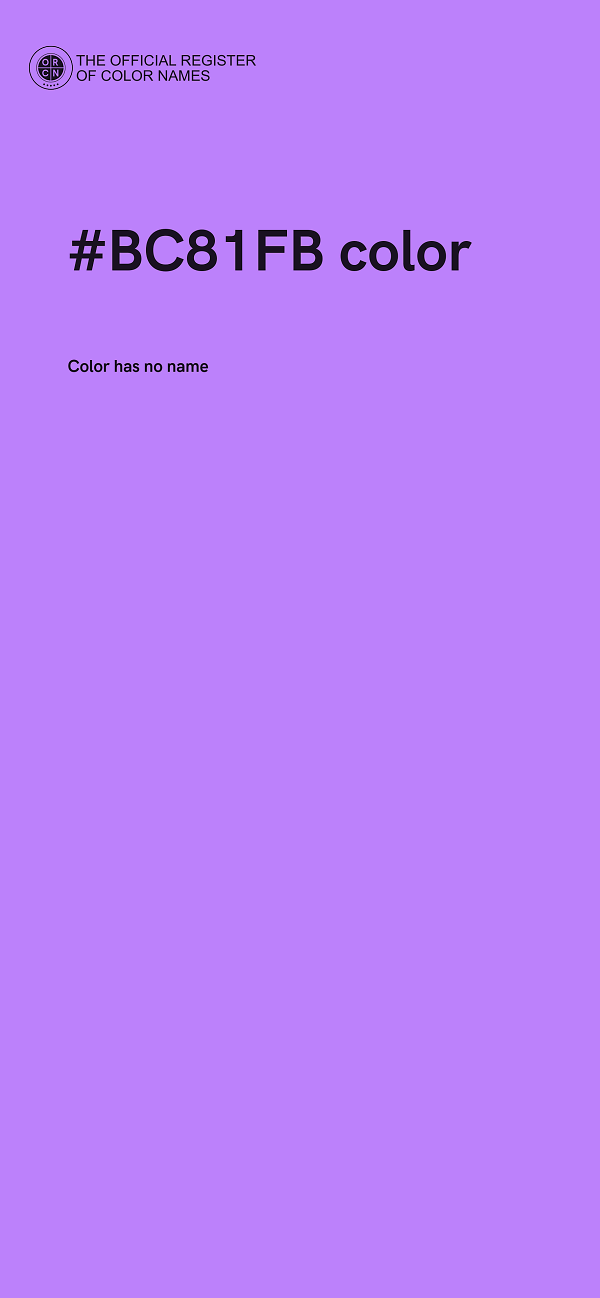 #BC81FB color image