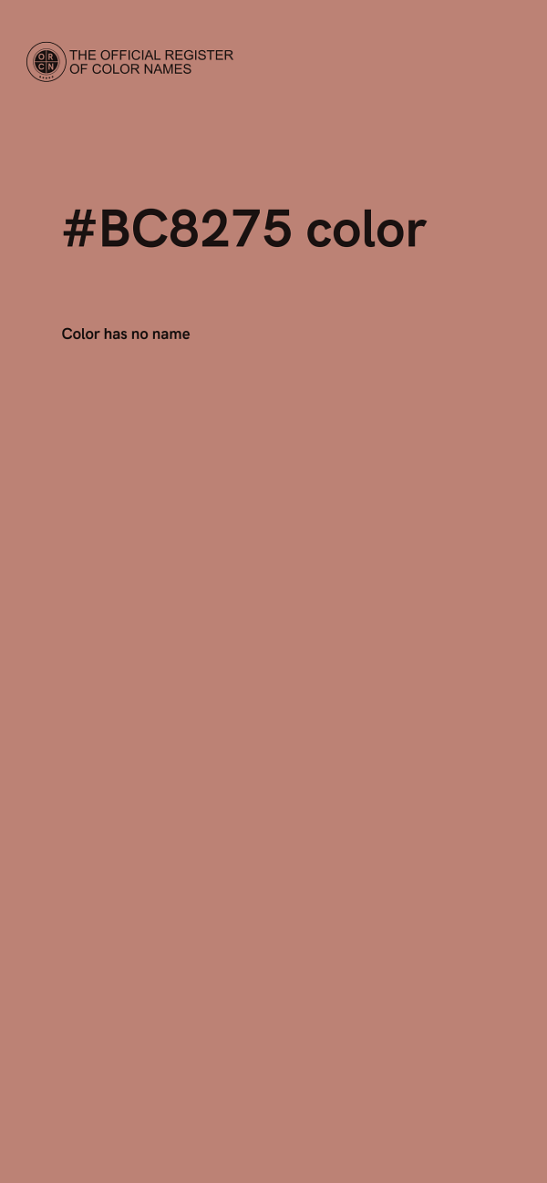 #BC8275 color image