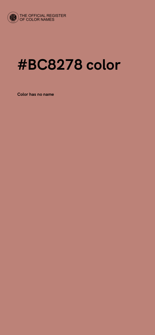 #BC8278 color image