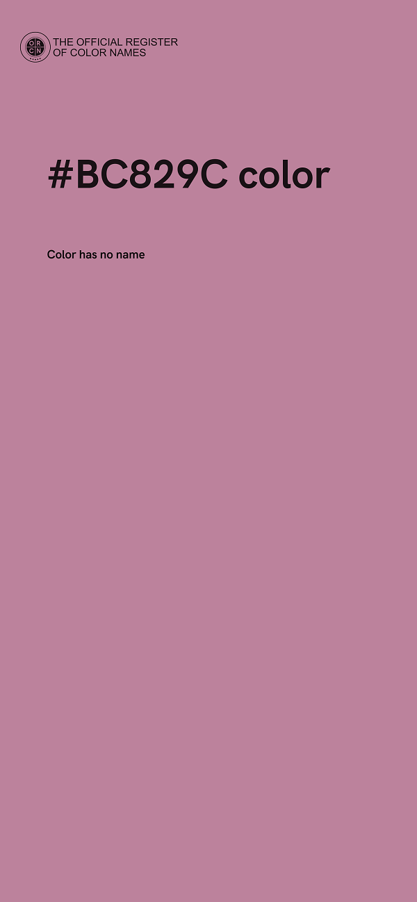 #BC829C color image