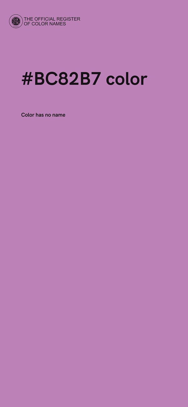 #BC82B7 color image