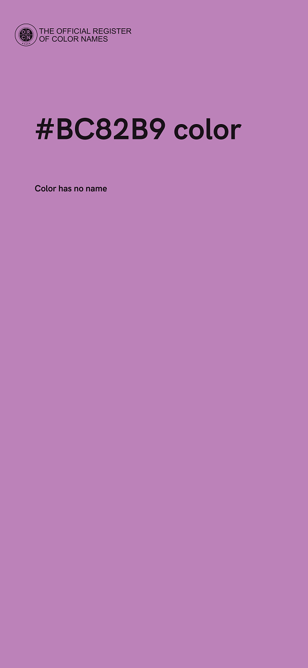 #BC82B9 color image