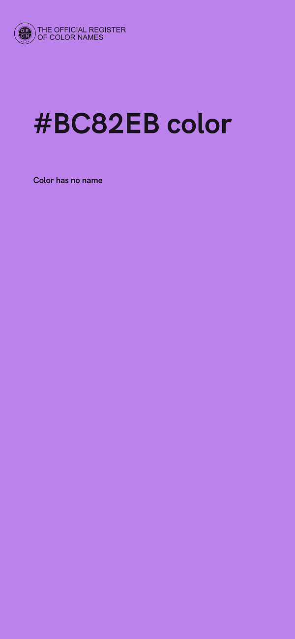 #BC82EB color image