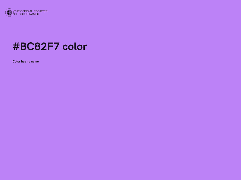 #BC82F7 color image