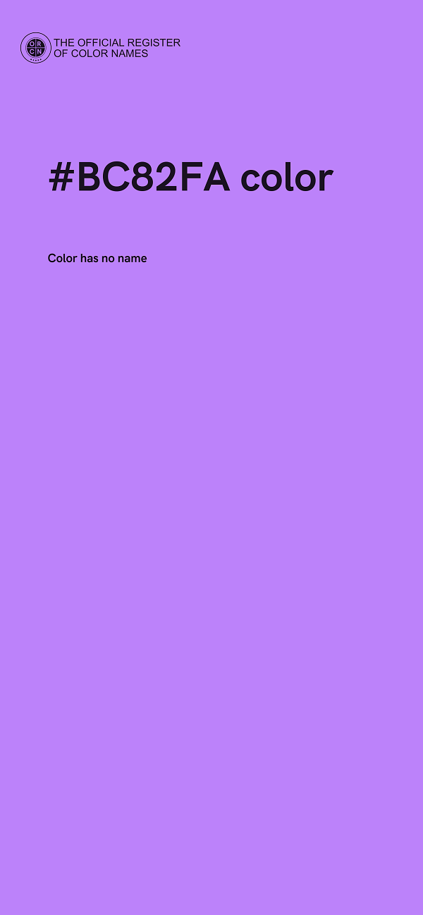 #BC82FA color image