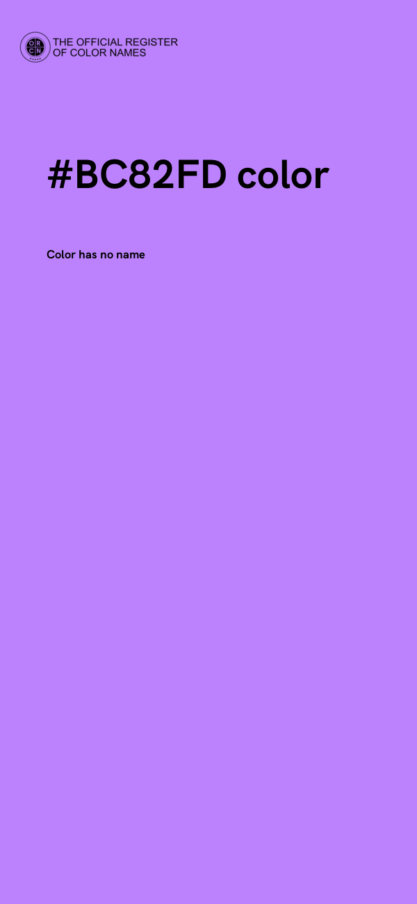 #BC82FD color image