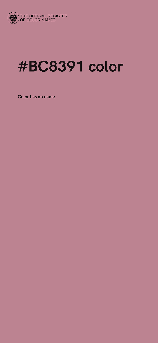 #BC8391 color image