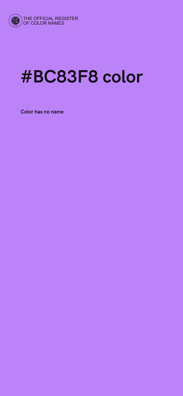 #BC83F8 color image