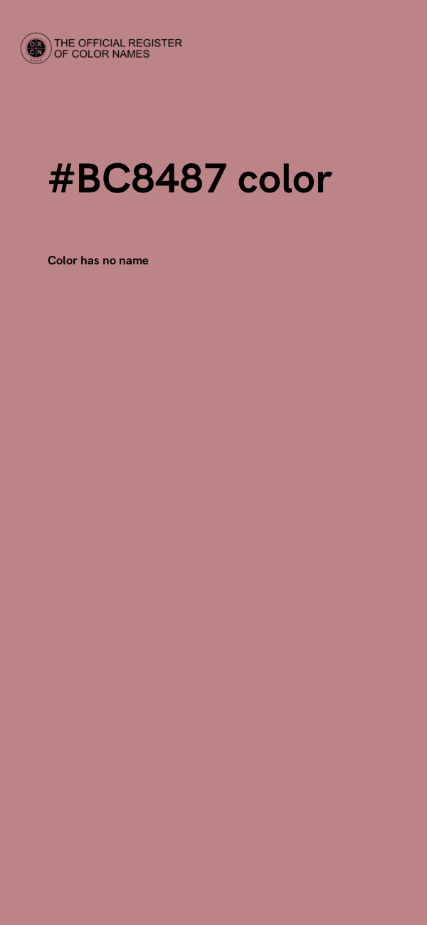 #BC8487 color image