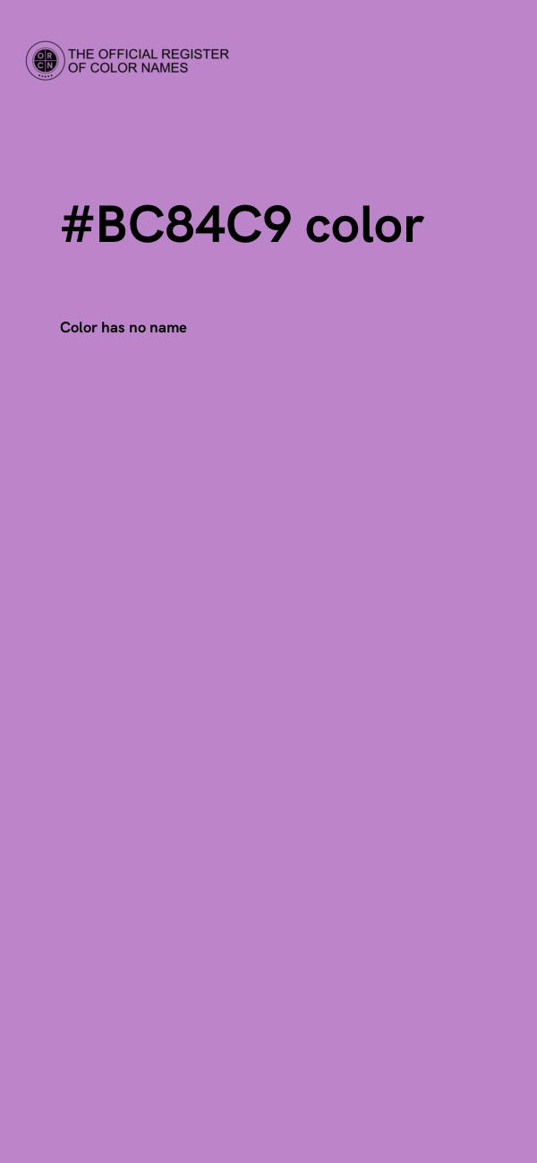 #BC84C9 color image