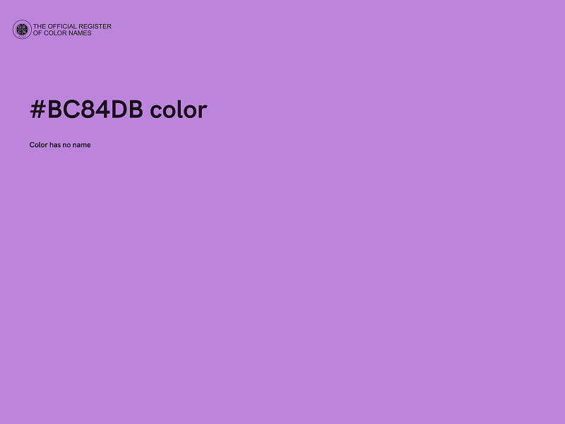 #BC84DB color image