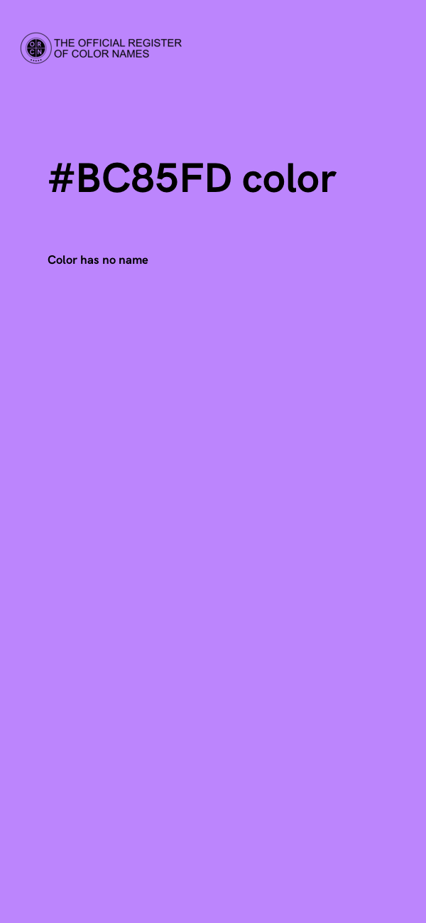 #BC85FD color image