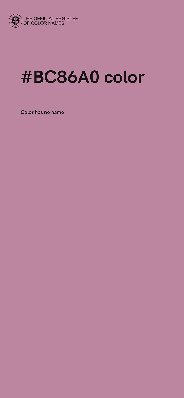 #BC86A0 color image