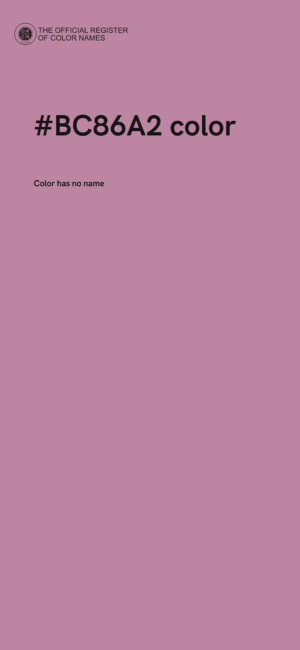 #BC86A2 color image