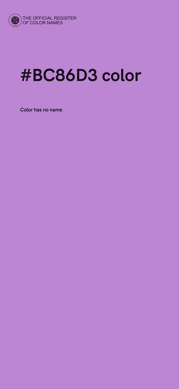 #BC86D3 color image