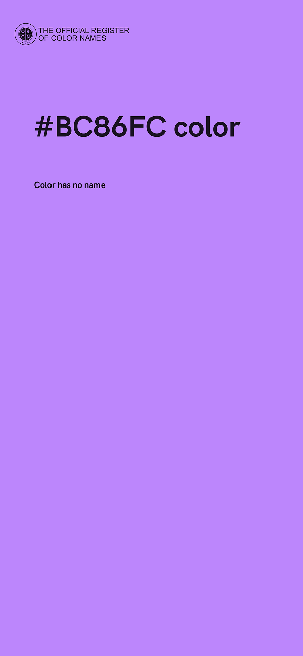 #BC86FC color image