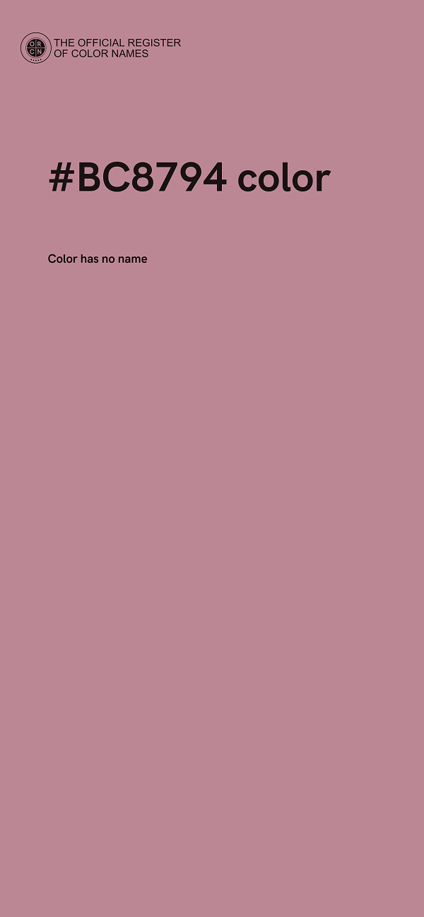 #BC8794 color image