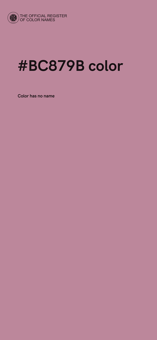 #BC879B color image
