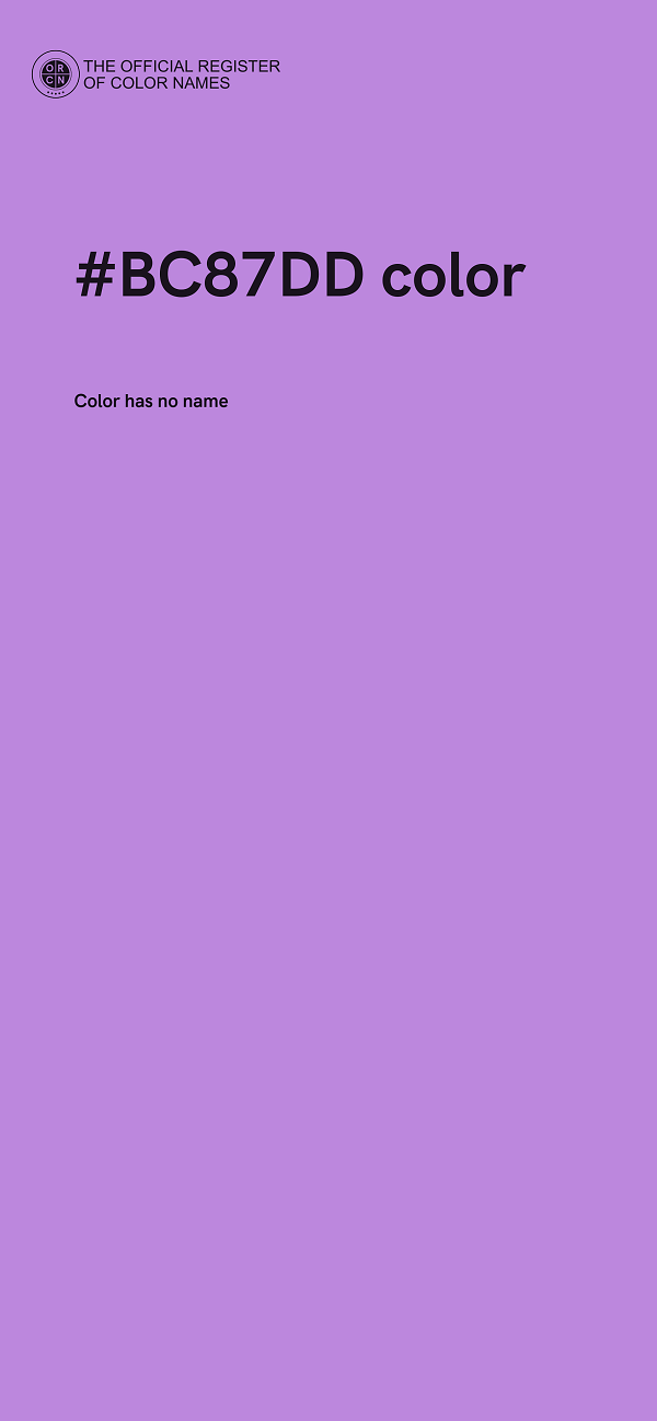 #BC87DD color image