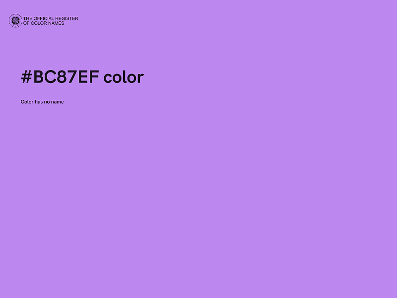 #BC87EF color image