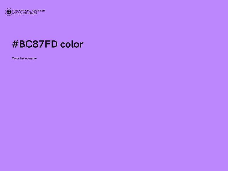 #BC87FD color image