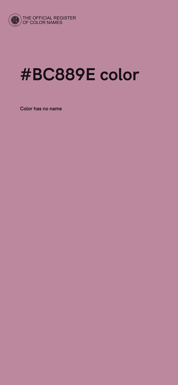 #BC889E color image
